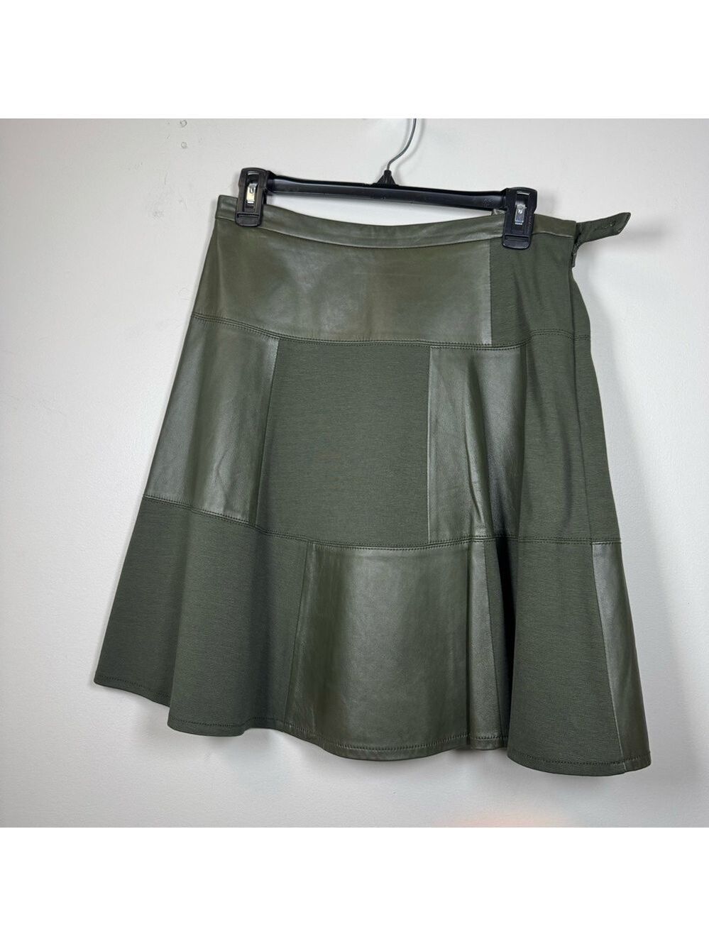 W by Worth Olive A-Line Skirt